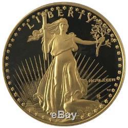 1986-W US Mint $50 American Gold Eagle 1 oz Proof With Original Mint Box and COA