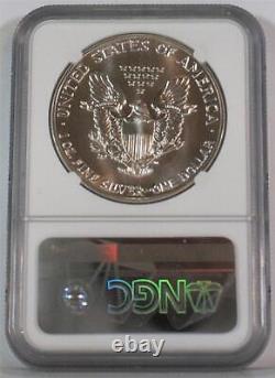1987 $1 One Ounce Mint State American Silver Eagle NGC MS 70 Mercanti Signed