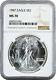 1987 American Silver Eagle $1 Gem Uncirculated Ngc Ms70