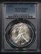1987 American Silver Eagle Pcgs Ms-69 Blue & Violet Toning