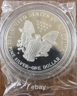 1987-S American Silver Eagle Proof 1 Oz. 999 Silver OGP Box & Case