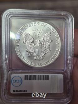 1987 Silver Eagle Icg Ms70