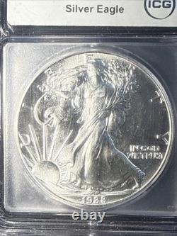 1988 American Silver Eagle MS70 ICG Beautiful Coin