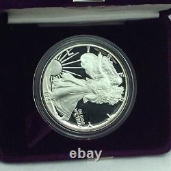 1988-S 1oz Proof American Silver Eagle withCOA & Box, US Mint