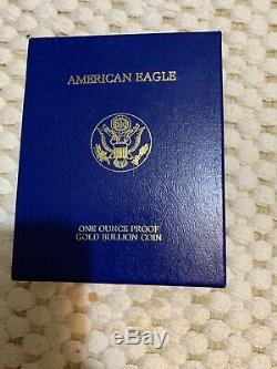 1989-W American Gold Eagle Proof 1 oz $50 in Original Mint Packaging One Oz Gold