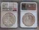 1990 American Silver Eagle Ngc Ms-69 Early Production From Sealed Us Mint Box