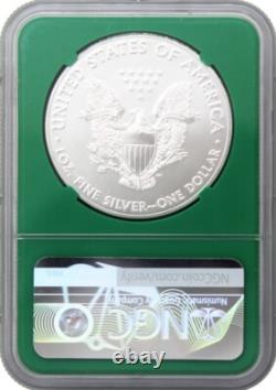 1991 Silver Eagle Ngc Ms69 Early Production From Us Mint Sealed Box Green Core