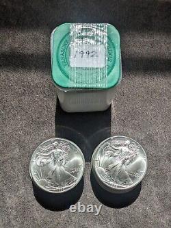 1992 American Silver Eagle Mint Roll Of 20 Unc, Lowest Price On Ebay Or Anywhere