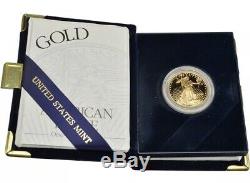 1993-P 1/2 oz Proof Gold American Eagle withBox & COA In Capsule MINT