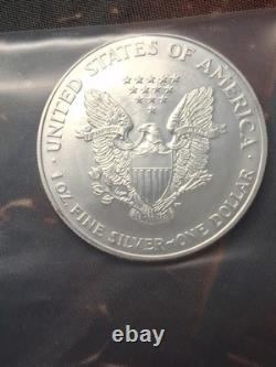 1994 American Silver Eagle ASE Tube Fresh No Milky Spots Pristine. 999 Silver
