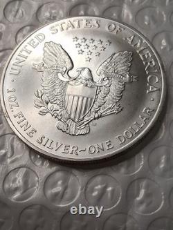 1994 American Silver Eagle ASE Tube Fresh No Milky Spots Pristine. 999 Silver