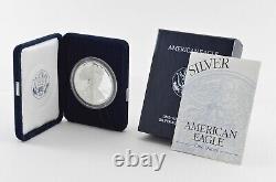 1994 American Silver Eagle Proof 1 Oz. Silver Bullion Velvet Box & COA KEY