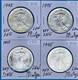 1995 Silver American Eagle Set Of 4 Coins Bu 1 Oz Coin $1 Uncirculated Brilliant