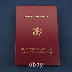 1995-W American Eagle 10th Anniversary Gold & Silver Proof Set Free Ship US