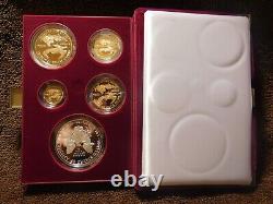 1995 W American Eagle Gold/Silver Proof Set With COA In Original Mint Packaging