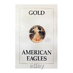 1995 W Proof American Gold Eagle1/10 oz $5 West Point Mint Case Box & COA