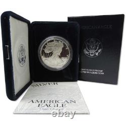1996 P American Silver Eagle Bullion Proof $1 Coin Collectible OGP COA