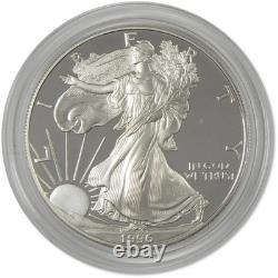 1996 P American Silver Eagle Bullion Proof $1 Coin Collectible OGP COA