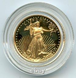 1997 American Eagle $5 Proof Gold Coin 1/10 oz West Point US Mint OGP BT521