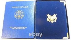 1997 American Eagle $5 Proof Gold Coin 1/10 oz West Point US Mint OGP BT521