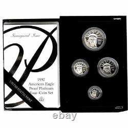 1997-W American Eagle Platinum 4 coin Proof Set /1.85 oz low mint-Up to 3 sets