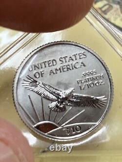 1998 $10 American Platinum Eagle Mint 1/10 Ounce