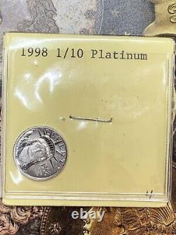 1998 $10 American Platinum Eagle Mint 1/10 Ounce