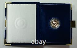 1998-W American Eagle 1/10th Oz Gold Proof Coin in Mint Box with COA