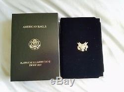 1998-W Platinum American Eagle Proof Four-Coin Set 1.85 oz. With Mint Box Case CoA