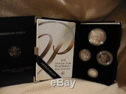 1999-W Platinum American Eagle Proof Four-Coin Set 1.85 oz. With Mint Box Case CoA