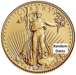 1/10 oz American Gold Liberty Eagle Coin $5 US MINT (Random Year)