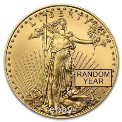 1/2 oz American Gold Eagle Coin BU (Random Year)