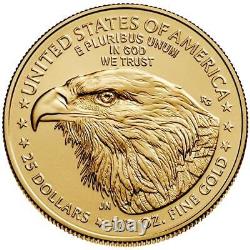 1/2 oz Gold American Eagle Coin Random Year BU $25 Gold Coin #A640