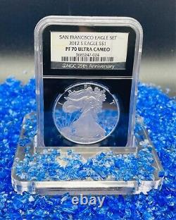 1 of 431 Rare! 2012 S Proof $1 Silver Eagle NGC PF70 UC San Francisco Mint