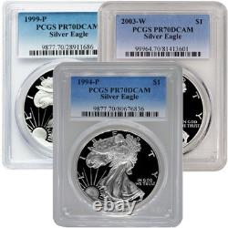 1 oz Proof American Silver Eagle PF70 (Random Year/ PCGS or NGC)
