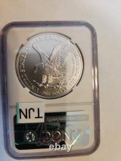 1 oz us silver eagle coin NGC ms70