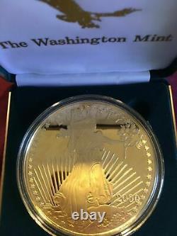 2000 Giant Quarter-Pound Eagle Proof Coin 4oz Troy. 999 Silver Washington Mint