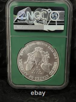 2000 Silver Eagle Ngc Ms69 Early Production From Us Mint Sealed Box Green Core