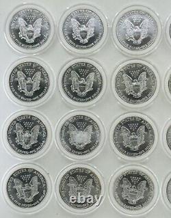 2001-02-03-08 Lot Of 17 Coins $1 Silver Eagle 1 Oz. #C737