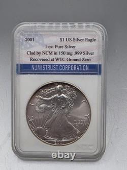 2001 $1 American Silver Eagle 1oz. 999 Silver WTC Ground Zero