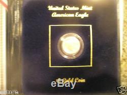 2001 $5 Gold American Eagle BU US Mint in nice display