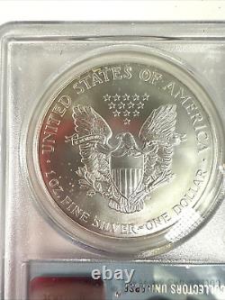 2001 Eagle Silver Dollar Ground Zero Recovery 9-11-2001 Certified withSlab Pouch