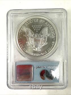 2001 Eagle Silver Dollar Ground Zero Recovery 9-11-2001 Certified withSlab Pouch