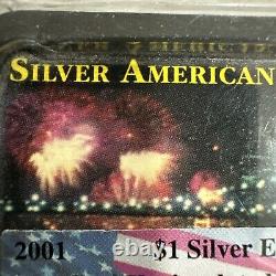 2001 WTC Ground Zero Recovery 9-11-01 Silver Eagle $1 PCGS Gem Uncirculated