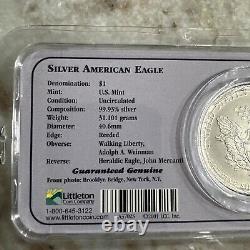 2001 WTC Ground Zero Recovery 9-11-01 Silver Eagle $1 PCGS Gem Uncirculated