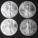 2002'08'13'22 American Silver Eagle 4 Coin Lot (16) Coingiants