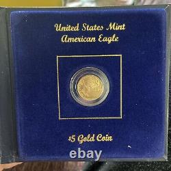 2002 $5 American eagle gold coin 1/10oz (Gold Bullion Coin)
