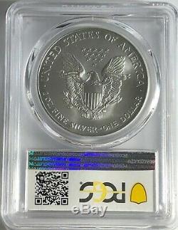 2002 Pcgs Ms70 Silver American Eagle Mint State 1 Oz. 999 Fine Bullion