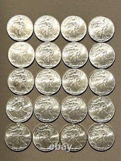 2003 American Eagle Silver Dollar Roll QTY. 20 Uncirculated BU Lot 45