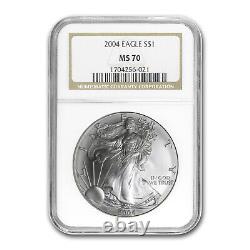 2004 Silver American Eagle MS-70 NGC SKU #10840